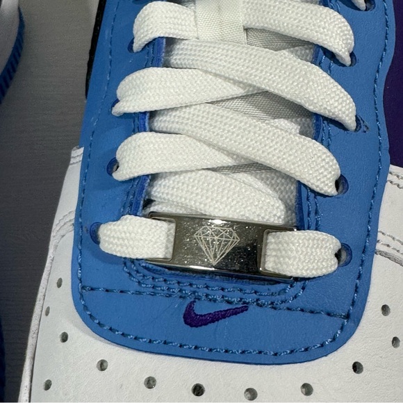 Nike Air Force 1 'LA Lakers NBA 75th' Blue White DC8874-101 Size: 6.5M/8W - Picture 6 of 12